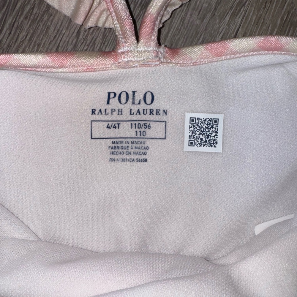 Polo Ralph Lauren Pink and White Swimsuit - Picture 4 of 4